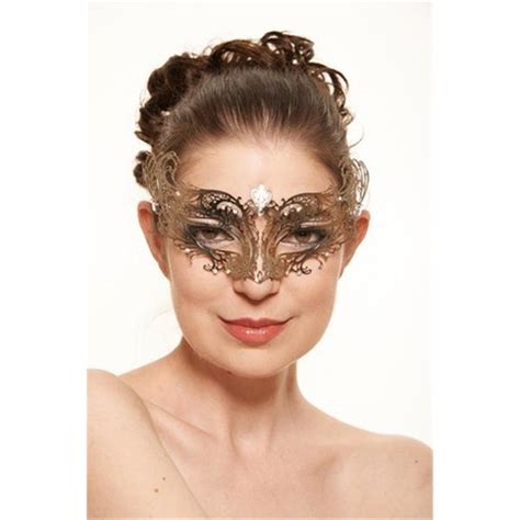 Kayso Silver Classic Venetian Laser Cut Masquerade Mask with Clear ...