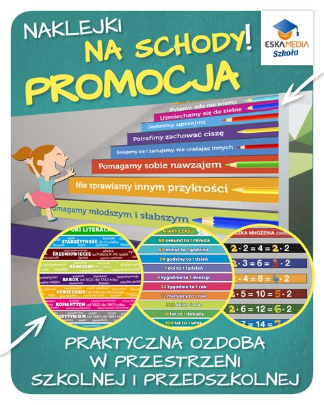 Naklejki Na Schody Do Szko Y I Przedszkola Eskamedia Szko A