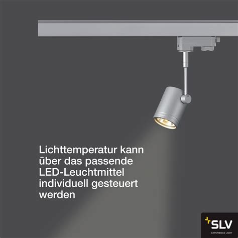 SLV 152242 BIMA I Leuchtenkopf Silbergrau GU10 Max 50W Inkl 3P