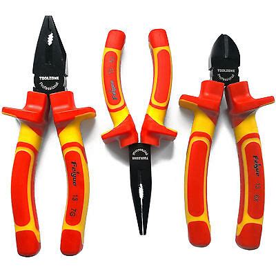 Vde Plier Set Pro Insulated Combination Long Nose Pliers Diagonal