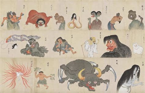 The Bakemono Zukushi Or Monster Scroll Is A Japanese Painted Scroll