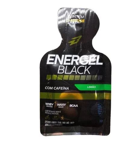 Suplemento En Gel Bodyaction Black Energel Black Prote Nas Sabor