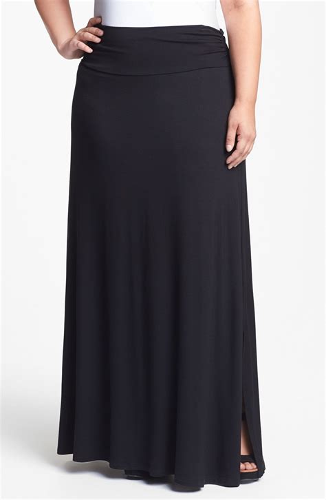 Bobeau Knit Maxi Skirt Plus Size Nordstrom