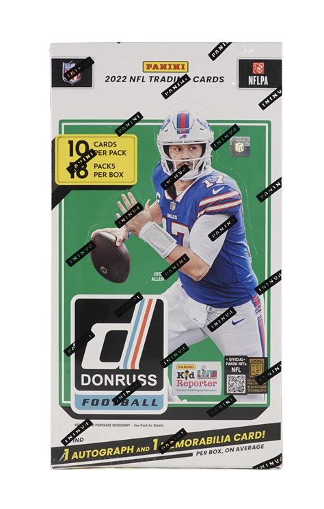 2022 Panini Donruss Football Hobby Box DA Card World