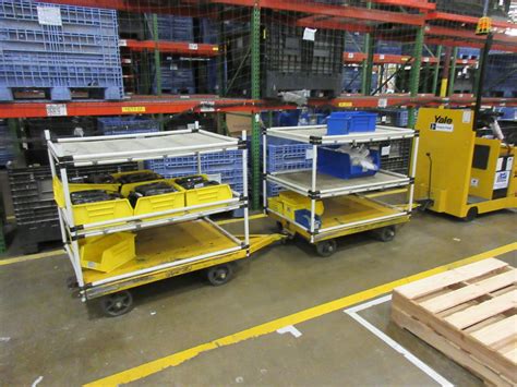 tugger train systems improve material handling operations