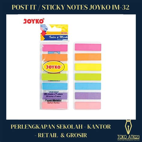 Jual Sticky Note Sign Here Penanda Merk Joyko Im Kertas Shopee