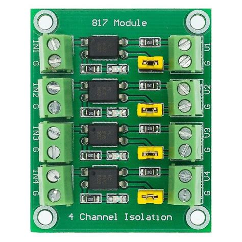 Pc817 2 4 Channel Optocoupler Isolation Board Voltage Converter Adapter