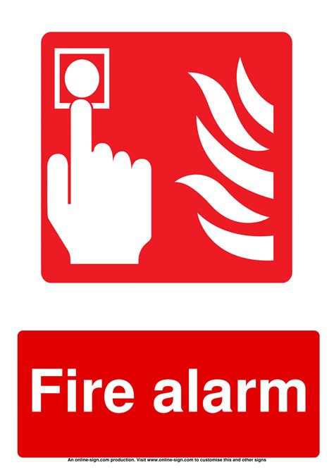 Fire Alarm Signs | Poster Template