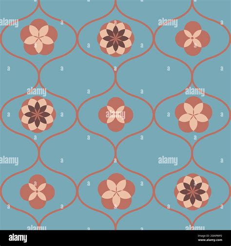 Roman Ogee Quatrefoil Hexafoil Vector Seamless Pattern Background