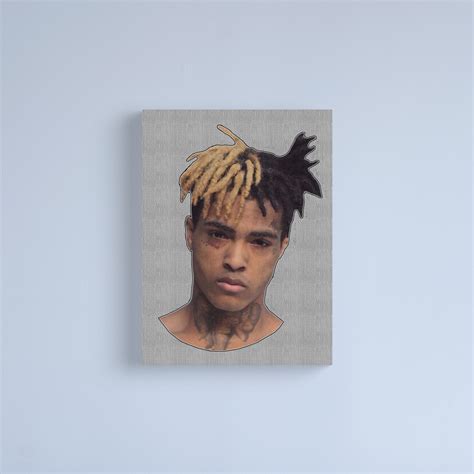 Xxx On A Mugshot Canvas Print Xxxtentacion Store