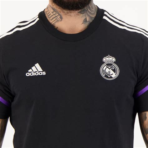 Camisa Adidas Real Madrid Treino Preta Futfanatics