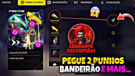 É AMANHÃ NOVO EVENTO PEGUE 2 PUNHOS EMOTE BANDEIRÃO GOLA ALTA