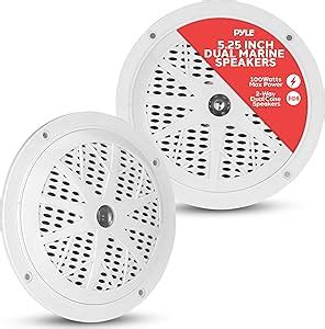 Amazon Pyle Inch Dual Marine Speakers Way Waterproof And