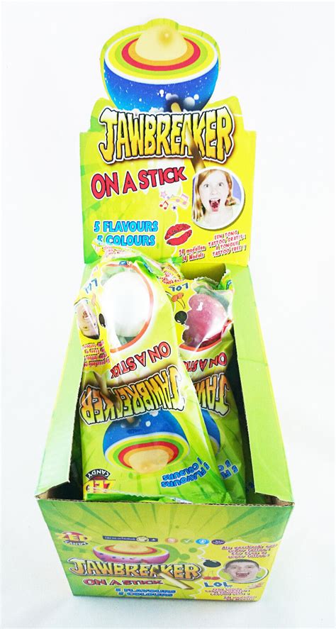 5 Jawbreaker Lollipops With Bubble Gum Center And Tattoo Retro Party Candy Ebay