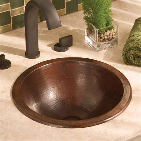 Native Trails Paloma 14 Round Copper Bathroom Sink Antique Copper C The Sink Boutique