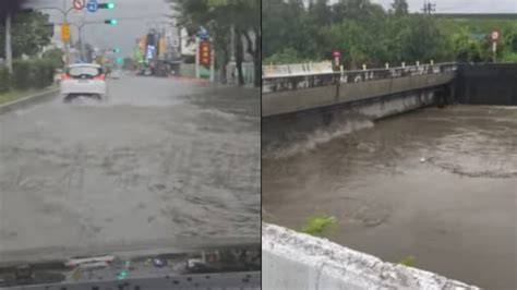 馬路變小河！花蓮「超大豪雨」特報 兩區域淹水警戒 旅遊飲食 太報 Taisounds