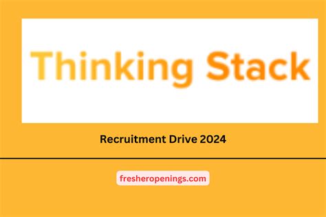 Thinking Stack Summer Internship Hiring Freshers Stipend Up