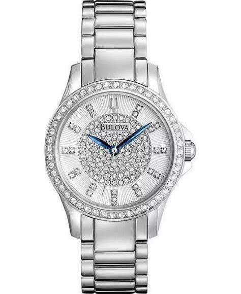 Bulova X Crystal Silver Women S Watch Mm