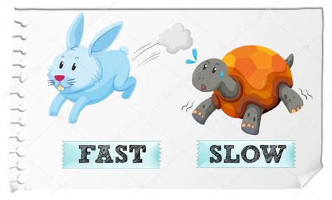 Slow Fast Clipart