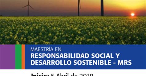 Maestría En Responsabilidad Social Y Desarrollo Sostenible Mrs