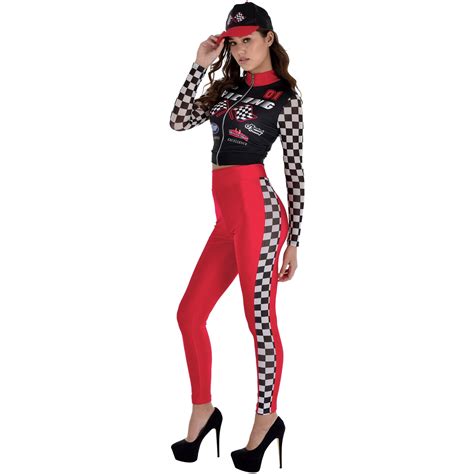 Racecar Driver Costume For Adults Jacket And Leggings Party Expert