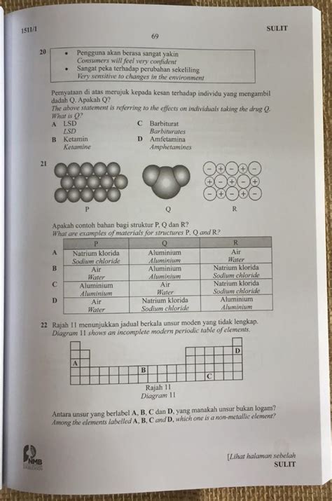 Contoh Soalan Sains Spm Kertas 2 Sains Tingkatan 4 Kertas 2 Pentaksiran Sumatif November 2021