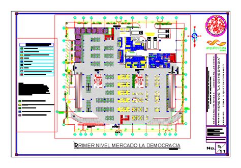 Tienda Comercial En Autocad Librer A Cad