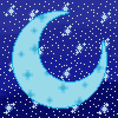 My first ever pixel art: moon : r/PixelArt