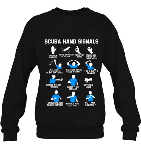 Scuba Hand Signals Shirt Diver Hand Sign Funny