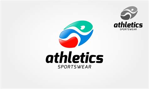 Athletics Sportswear Vector Logo Template. Fast simple stylized athlete ...