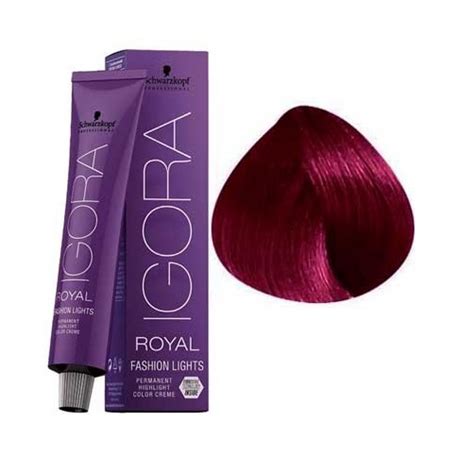 Tintura Igora Royal Fashion Lights L 89 Rojo Violeta