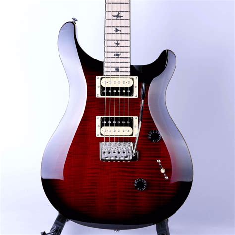 Prs Ltd Edition Se Custom 24 Satin Maple Neck Fire Red Live Louder