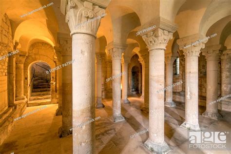 Crypt Abbey Church Of Sainte Trinit The Holy Trinity Foto De Stock