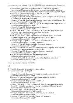 Liste Des Ressources La Grammaire Par Les Exercices E Ed Liste Des