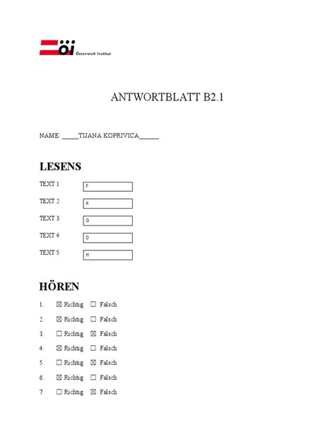 B21 Antwortbogen Pdf