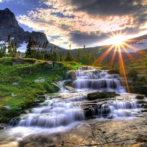 Mountain Waterfall Wallpapers - Top Free Mountain Waterfall Backgrounds - WallpaperAccess