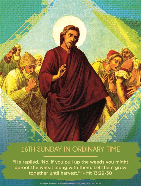 sixteenth sunday  ordinary time year  queen  apostles catholic