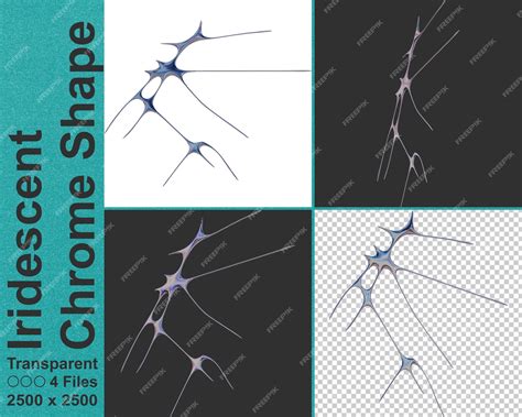 Premium PSD | Vibrant iridescent tribal futuristic render 3d shape