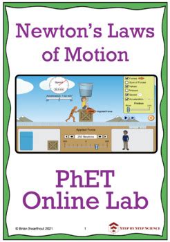 Phet Simulation Online Lab Newton S Laws Of Motion By Step By Step Science