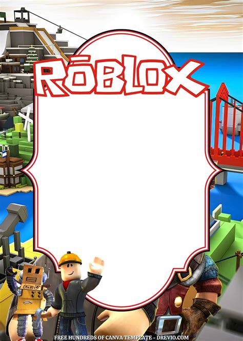 Best Roblox Gamer Birthday Invitation Templates In Birthday