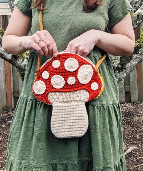 Mushroom Bag Purse Free Crochet Pattern Ideas Artofit