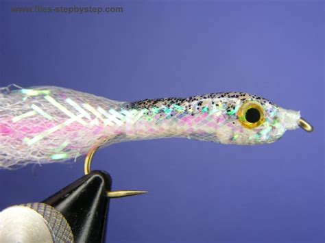 Pearl Minnow Baitfish Mylar Tubing Pattern How To Tie Fly Fly