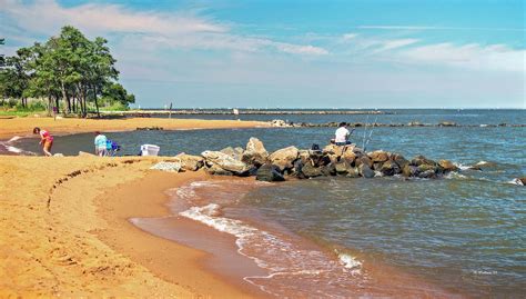 Sandy Point State Park Beach Photograph by Brian Wallace