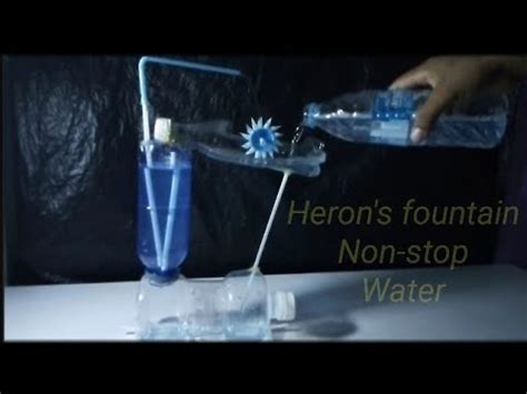 How To Make Non Stop Heron S Fountain With Plastic Bottle Youtube