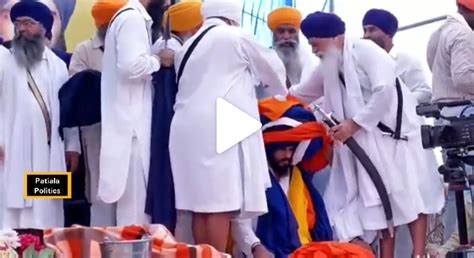 Dastar Bandi Of Amritpal Singh In The Village Of Sant Jarnail Singh