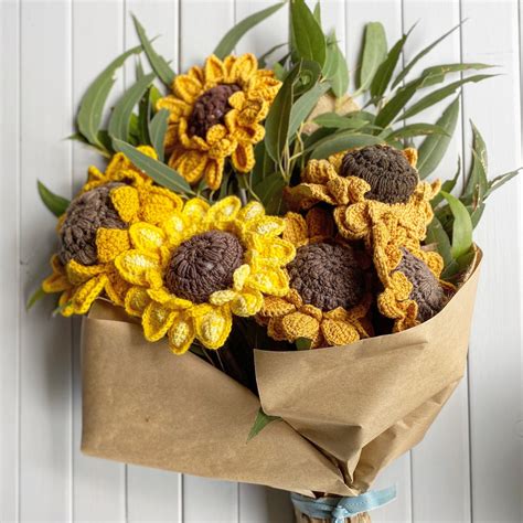 Sunflower Crochet Bouquet Pattern Hobby Habitat Hub