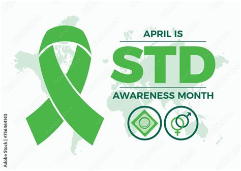 April Is Sexually Transmitted Diseases Std Awareness Month Poster