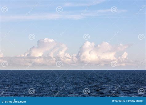 Clouds Above The Horizon Stock Photo Image Of Wave Sunny 90702412