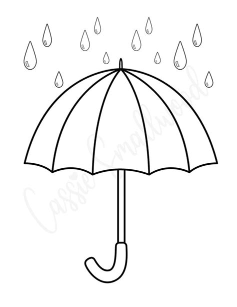 Unique Umbrella Templates Free Printables Cassie Smallwood