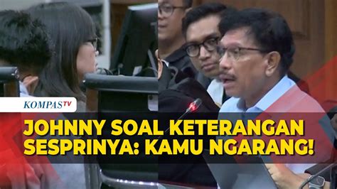 Johnny G Plate Bantah Keterangan Sespri Soal Pemberian Rp Juta Per